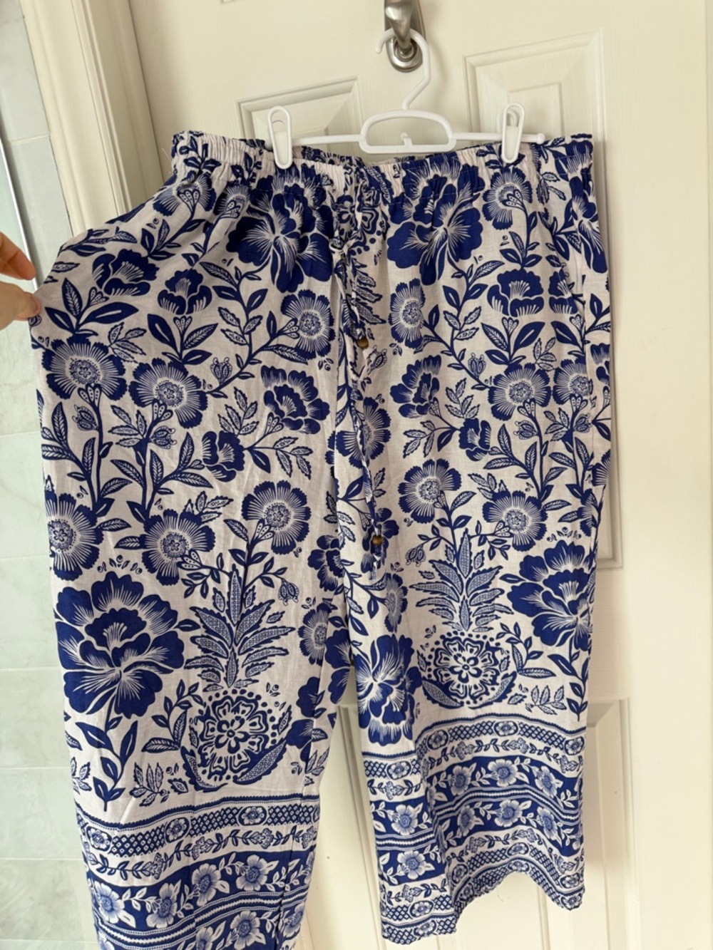RACHEL ZOE 2 Piece Blue Floral  Pants and Tank Top Set Size 2X - Picture 9 of 12